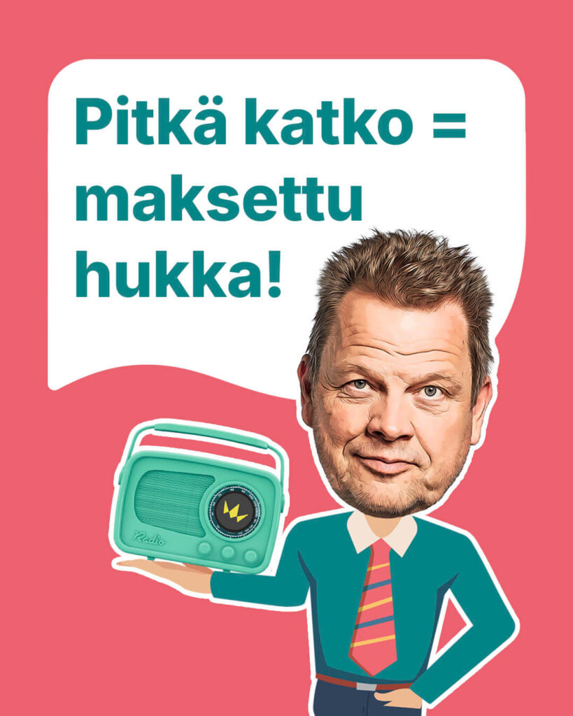 pitkä katko maksettu hukka